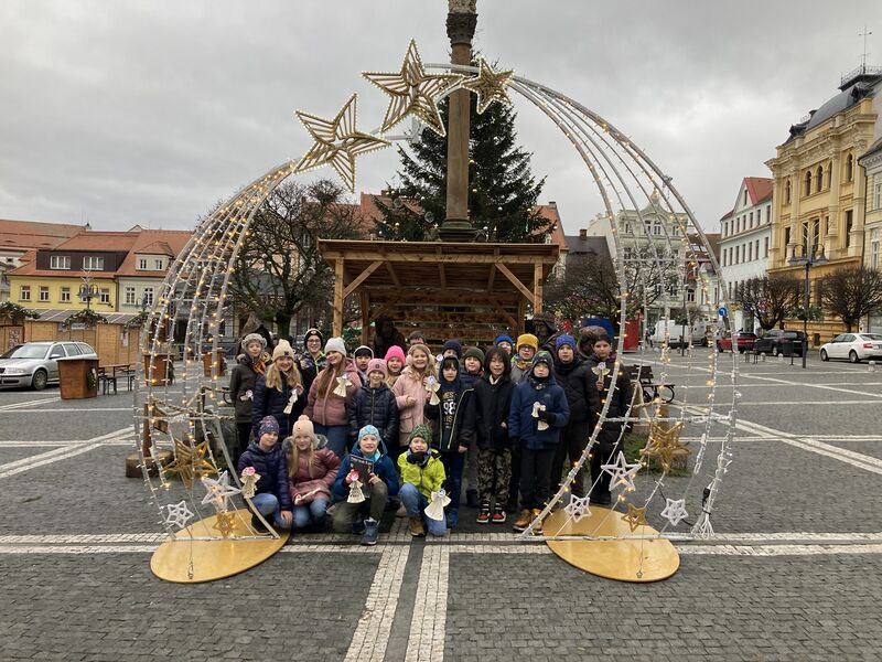 Vánoční Centrum textilního tisku a hrad Lipý