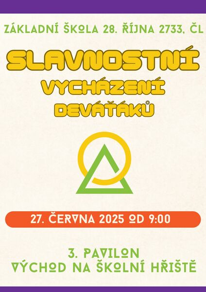 Slavnostní vycházení deváťáků 