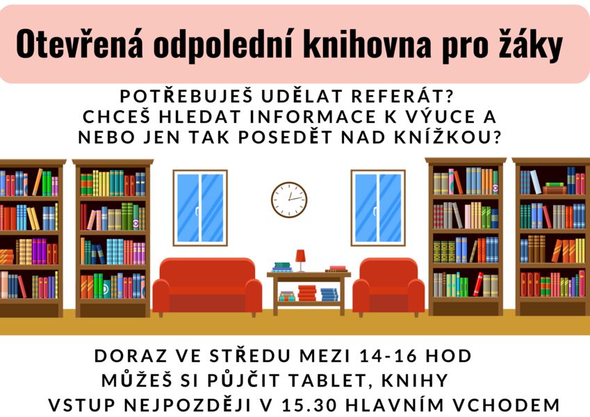 Středeční odpoledne v knihovně 2. stupně