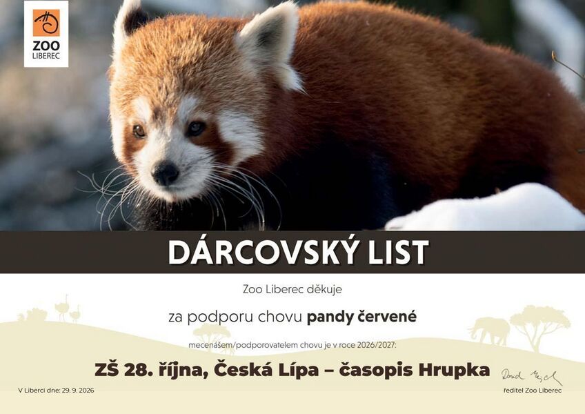 Sponzorství pandy červené