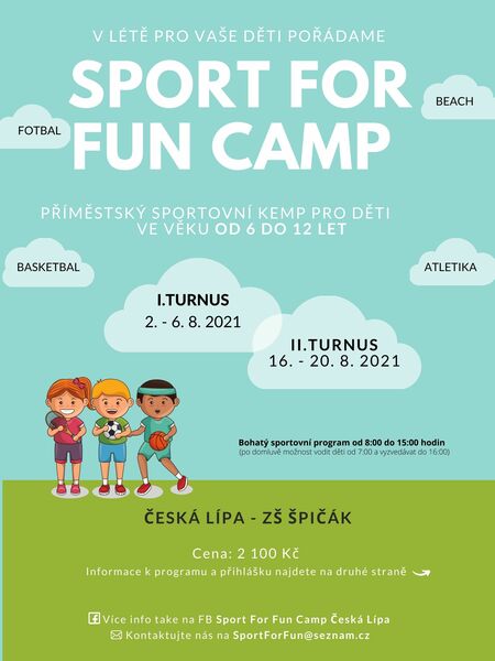Sport For Fun Camp Česká Lípa - LETNÍ PŘÍMĚSTSKÉ KEMPY PRO DĚTI 