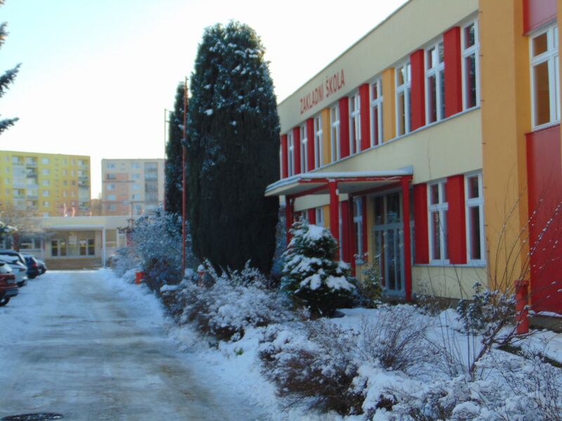 Škola v zimě